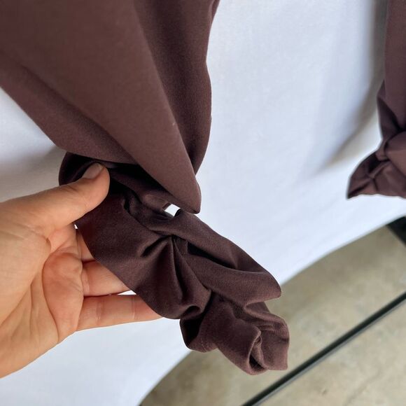 Gymshark X Whitney Simmons High Waist Fitted Jogger size XS Brown - Picture 9 of 10